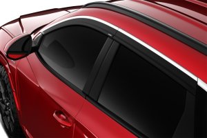 Hyundai Tucson Window Vents - Husky Liners - Low Profile, Smoke with Chrome Trim - Chrome - `22-`23